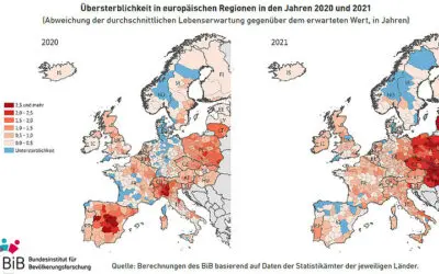 Studie analysiert Übersterblichkeit während der Coronapandemie