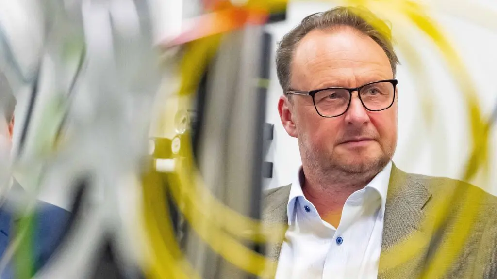 Chemiker Prof. Dr. Andreas Marx, hier während eines Besuchs im Abbe Center of Photonics der Universität Jena. . | Quelle: Foto: Jens Meyer/Uni Jena 