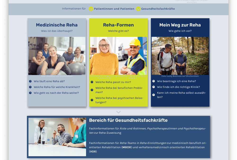 Neue Website erleichtert Reha-Suche