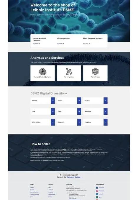Relaunch des DSMZ-Online-Shops: Verbesserte Nutzerführung und erweitertes Angebot