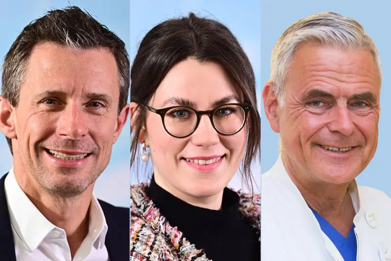 (v.l.:) DIVI-Präsident Professor Florian Hoffmann, Louisa Jahnke – Mitautorin des Papers und Vertreterin der Jungen DIVI – und DIVI-Generalsekretär Uwe Janssens | Quelle: Helmut Biess und Thomas Weiland