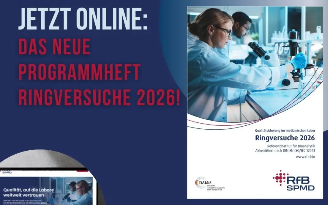 Ringversuchsprogramm 2026 des RfB ist online