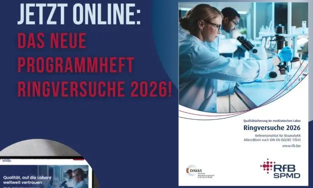 Ringversuchsprogramm 2026 des RfB ist online