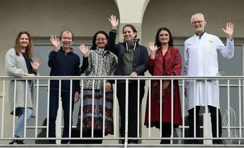 Dr. Taurina (Riga/Lettland), Prof. Voigtländer (Wien/Österreich, Koordinator Projekt JARDIN), Prof. Streata (Craiova/Rumänien), Dr. Unterberger (Wien/Österreich), Prof. Auzenbaha (Riga/Lettland) und Prof. Hebestreit, ZESE Würzburg (v. l.) | Quelle: Alicja Kunikowska