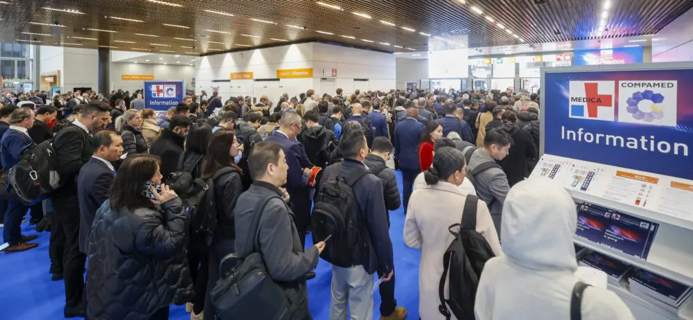 Internationale Gesundheitswirtschaft trifft sich in Düsseldorf zur MEDICA und COMPAMED (c: Contanze Tillmann/ Messe Düsseldorf).