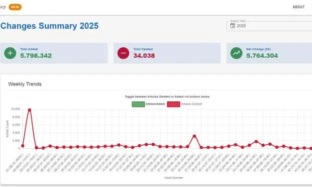 Pubservatory macht Änderungen in PubMed-Datenbank transparent
