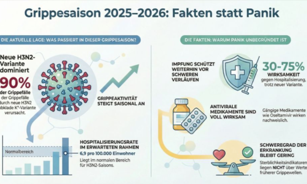 H3N2: Fakten statt Panik – Die aktuelle Grippesituation 2025/2026 verständlich erklärt