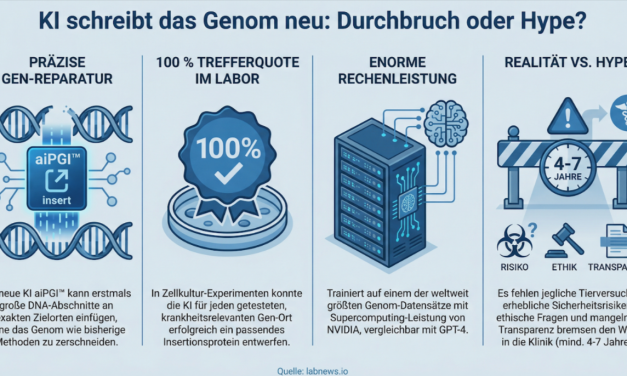 Weltweit erste KI-Modelle für programmierbare Gen-Insertion vorgestellt
