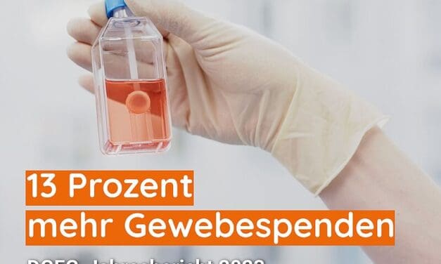 Zahl der Gewebespenden in Deutschland nimmt um 13 Prozent zu