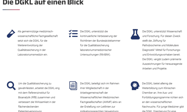 VORGESTELLT: Deutsche Gesellschaft für klinische Chemie und Laboratoriumsmedizin (DGKL)