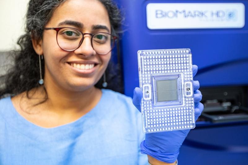 Using state-of-the-art high-throughput measurement methods, he has examined the genetic material of patients with endometrial cancer: Molecular biologist Dr. rer. nat. Dhanya Ramachandran. | Copyright: Karin Kaiser/MHH