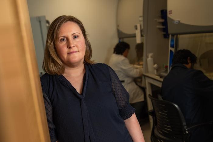 Sarah Lessard, an associate professor at the Fralin Biomedical Research Institute at VTC, studies how diet and exercise work together to influence blood sugar levels and muscle adaptation.


Credit Virginia Tech