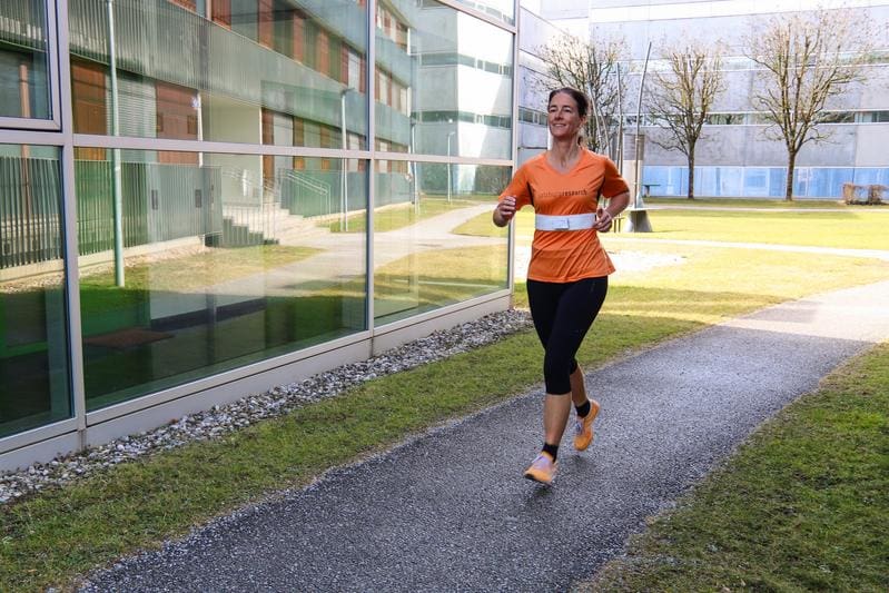 Runner with Breathing Belt outdoor © Salzburg Research | Source: © Salzburg Research | Copyright: © Salzburg Research  