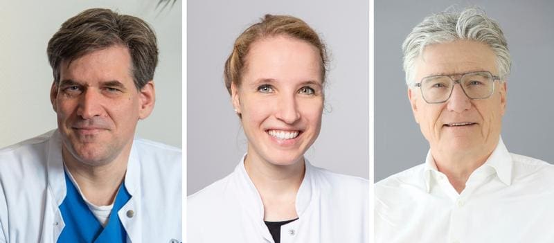 From left to right: Prof. Stefan Blankenberg (scientific director and initiator of the study), Prof. Christina Magnussen (national co-director of studies for Germany), Prof. Peter Clemmensen (national director of studies for Germany). | Copyright: German Center for Cardiovascular Research (DZHK), University Medical Center Hamburg-Eppendorf (UKE)   