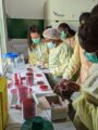 Das Team von Sören Becker baut mit Klinikpartnerschaften Diagnostiklabore wie hier in Guinea-Bissau auf und schult Ärzte und Mitarbeiter. Es geht nicht um teure Ausstattung, sondern um Know-how und Routine-Infektionsdiagnostik: Petrischalen und Mikroskop. | Quelle: Arbeitsgruppe Sören Becker | Copyright: Universitätsklinikum des Saarlandes (UKS) |